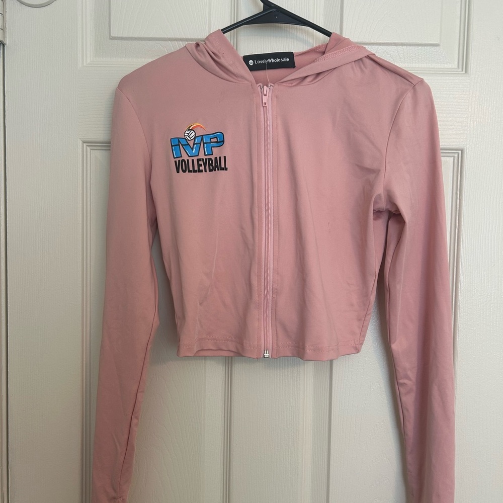 IVP Volleyball Pink Zip-Up Hoodie